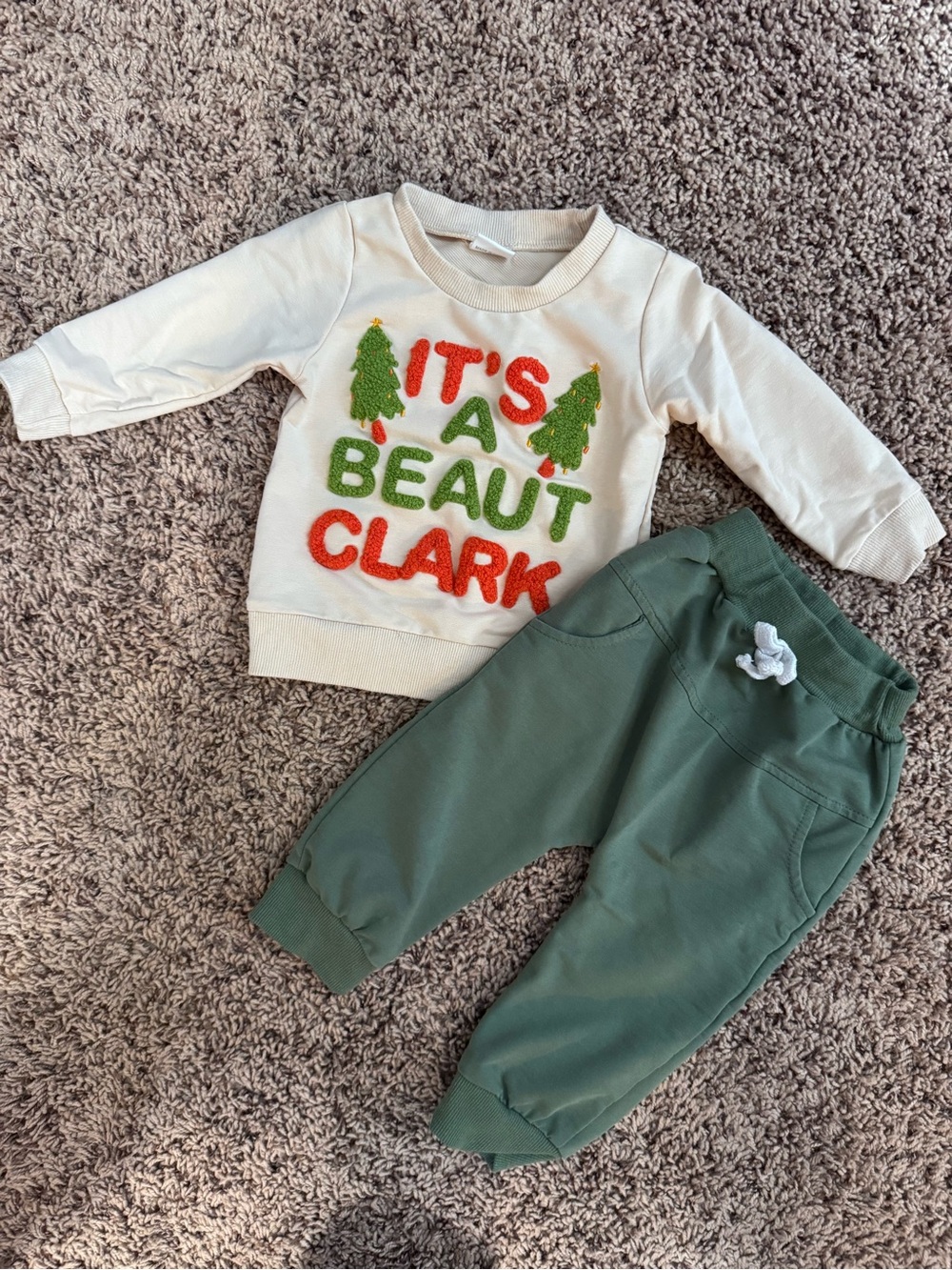 “It’s a Beaut Clark” Baby Christmas Outfit